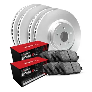 R1 Concepts WDUN2-74004 Brake Rotor- Carbon Coated W/ Optimum Oe Pads